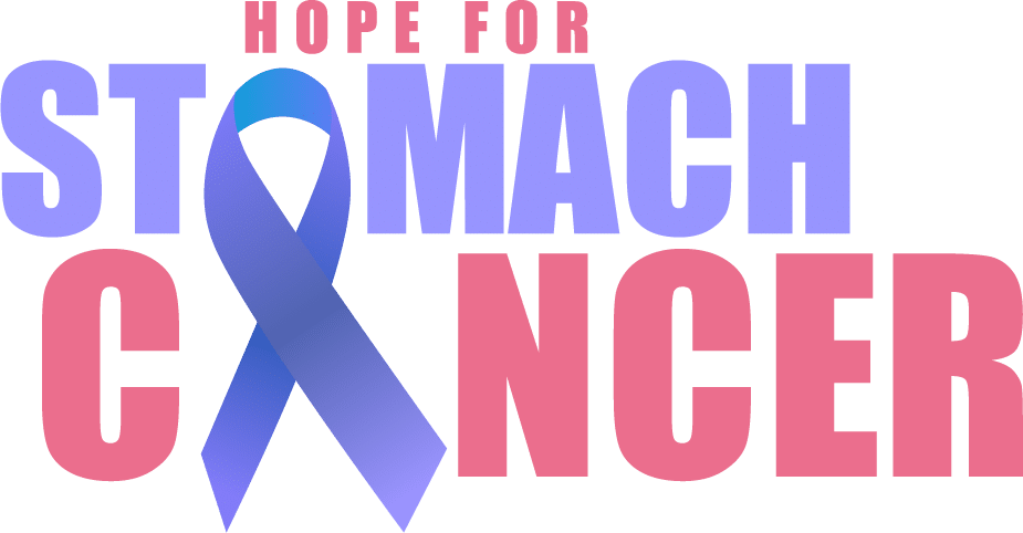 Hope For Stomach Cancer logo, when clicked drives to Hope For Stomach Cancer homepage